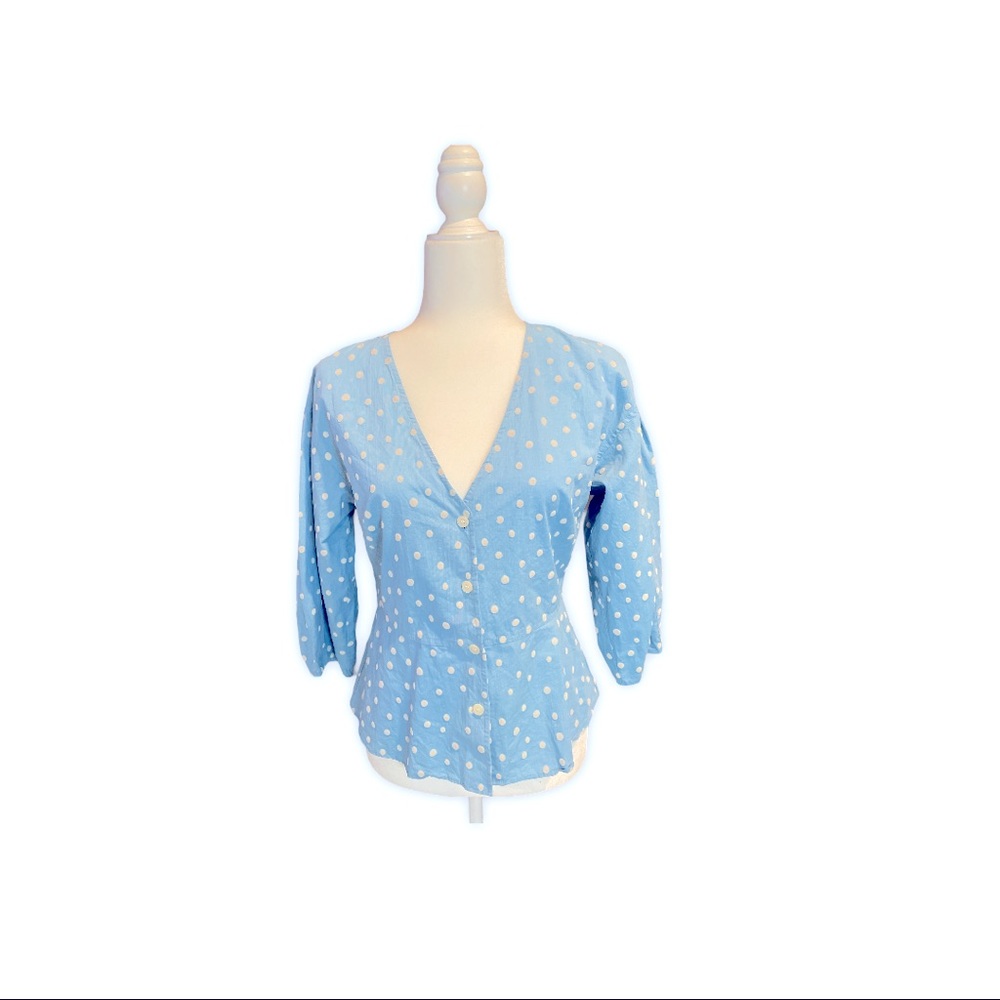 Peplum 3/4 sleeve top